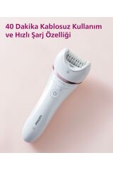 Bre720/05 Epilatör (YÜZ KOLTUK ALTI BİKİNİ BÖLGESİ BACAK)ıslak Ve Kuru,ışıklı,kablosuz