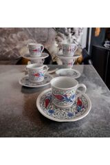 2 Kişilik 4 Parça Elegance Porselen Türk Kahve Fincan Takımı