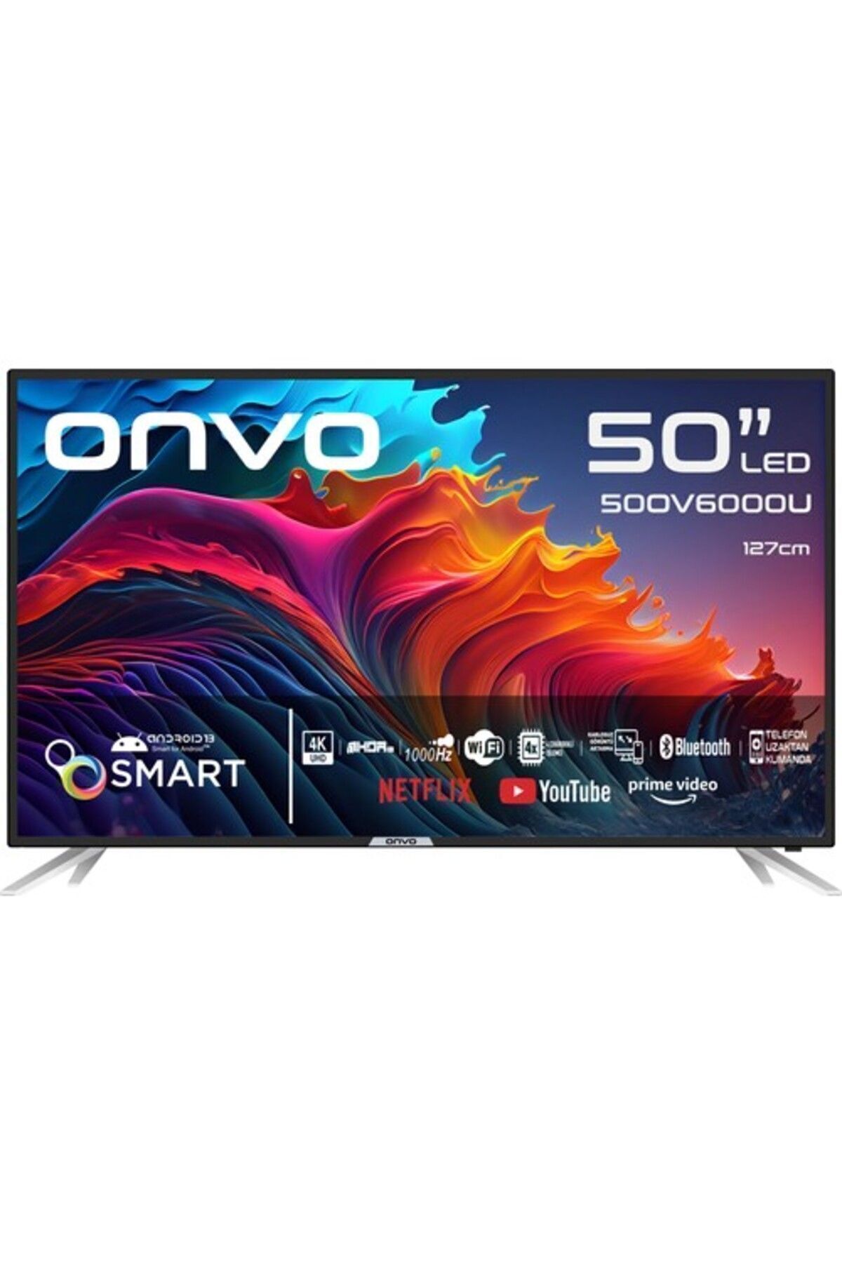 50OV6000U 50'' 127 Ekran Uydu Alıcılı 4K Ultra Hd Androıd Smart LED Tv