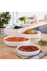 Opal Fırın Kabı 22x16 Airfryer Kabı Makarna Börek Tepsisi Kek Kalıbı Mikrodalga Kabı Servis Kabı