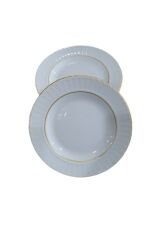 6 Adet Sedef Yaldızlı Yemek Tabağı 19 cm