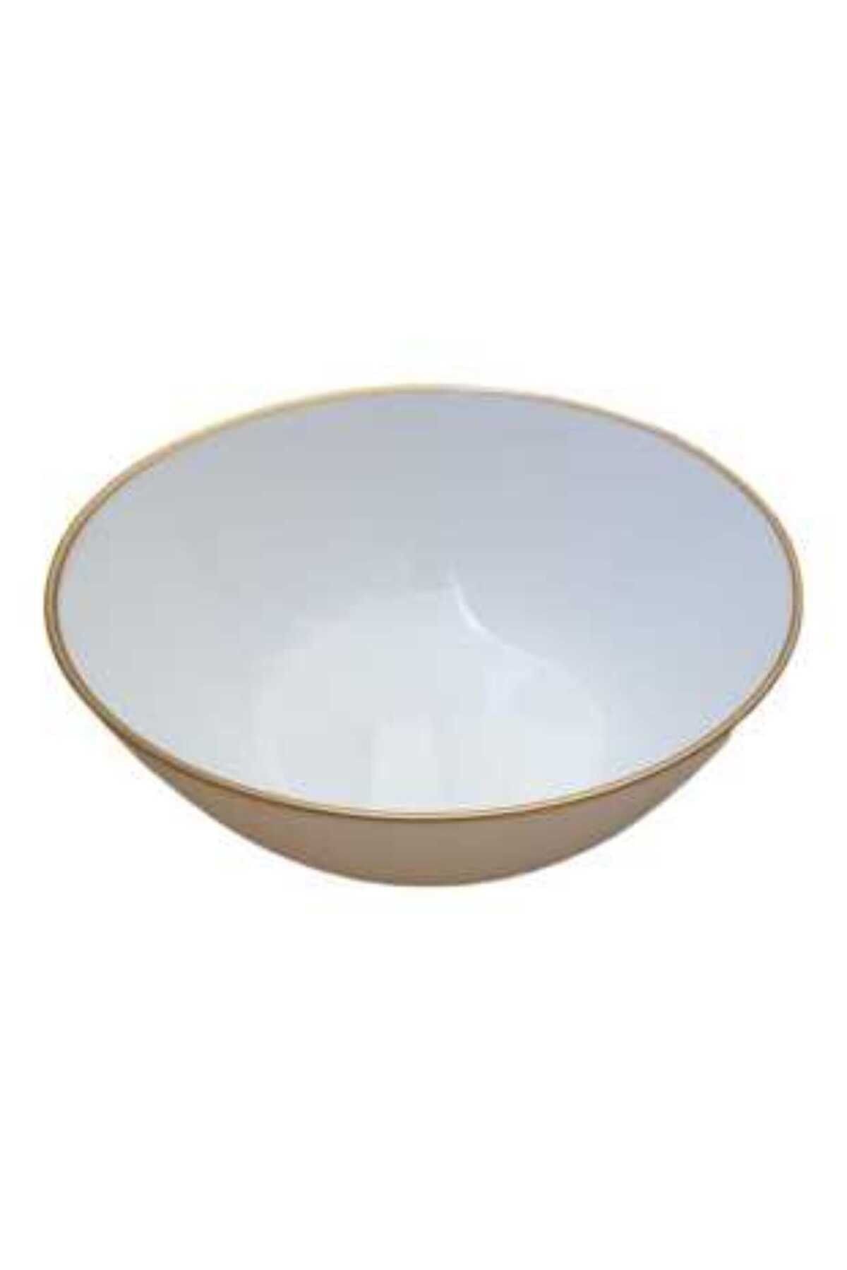 Altın Yaldızlı Çorba Kasesi 15 Cm 6 Adet