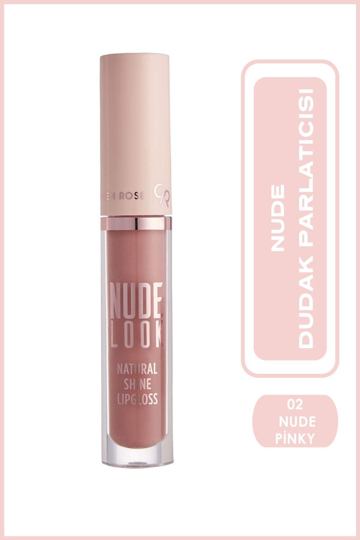Nude Look Natural Shine Lipgloss No:02 Pinky Nude - Dudak Parlatıcısı