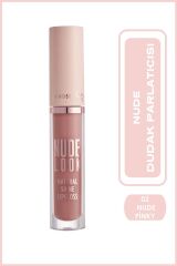 Nude Look Natural Shine Lipgloss No:02 Pinky Nude - Dudak Parlatıcısı