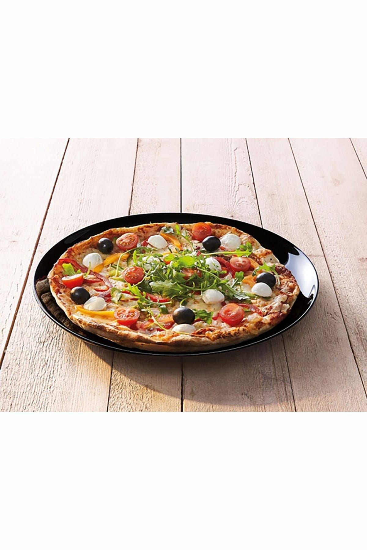 Friends Tıme Temperli Siyah Pizza Tabağı 32 Cm