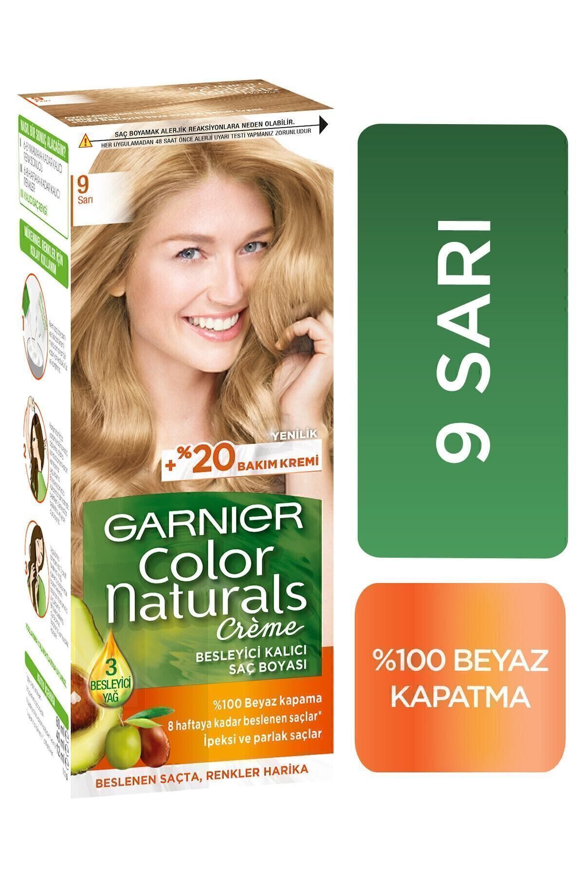 Color Naturals Saç Boyası No:9 Sarı
