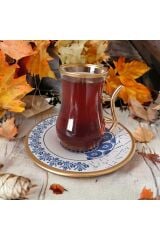 12 Parça Altın Yaldızlı Çay Seti Özel Seri 11