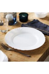 Cadix 6 Kişilik Yemek Tabağı Beyaz