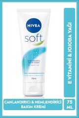 Soft Nemlendirici Vücut Bakım Kremi 75ml, Jojoba Yağı, E Vitamini, Yüz Vücut El, Yumuşak Cilt Hissi