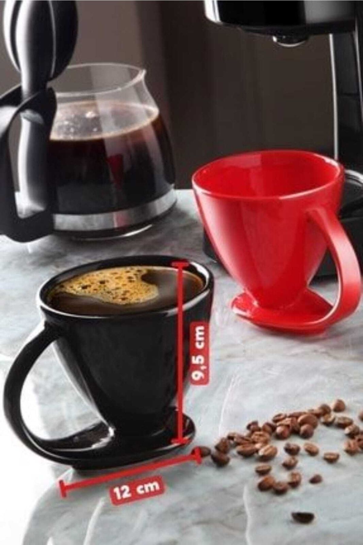 2'li Damla Çay Nescafe Kupası