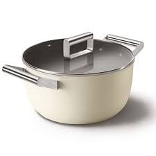 Smeg Cookware 50's Style CKFC2411CRM Tencere 24 cm Krem