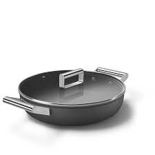 Smeg Cookware 50's Style CKFD2811BLM Pilav Tenceresi 28 cm Siyah