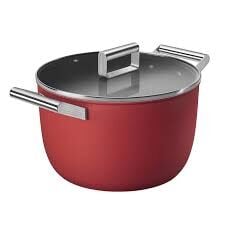 Smeg Cookware 50's Style CKFC2611RDM Tencere 26 cm Kırmızı