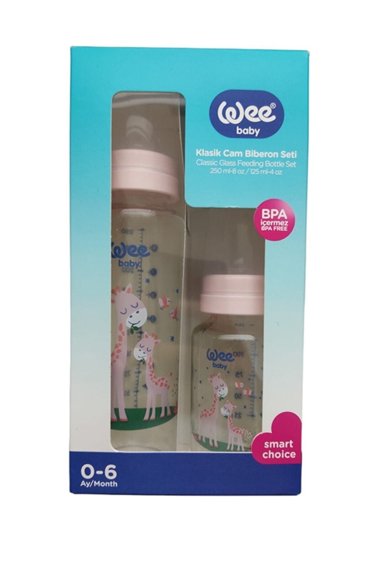 Pembeli Zürafa Baby Klasik Cam Biberon Seti Pembe 250ml/125ml