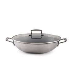 Le Creuset Wok Magnetik Paslanmaz Çelik 30 cm