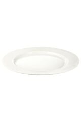 4 Adet Tabak Yemek Tabağı Çap: 28 Cm Beyaz Feldispat Porselen Mikrodalga Fırına Girebilir