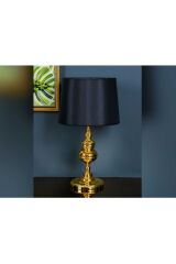 Rimini Metal Ayaklı Abajur Gold 35x35x60 Cm