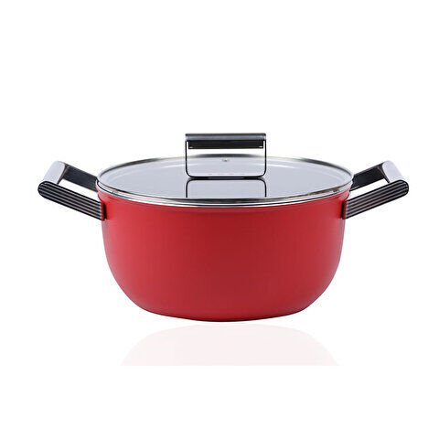 Smeg Cookware 50's Style CKFC2411RDM Tencere 24 cm Kırmızı