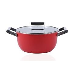 Smeg Cookware 50's Style CKFC2411RDM Tencere 24 cm Kırmızı