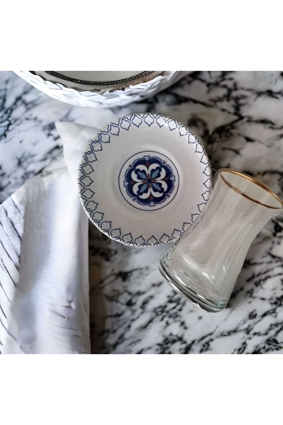 12 Parça 6 Kişilik Blue Çay Seti