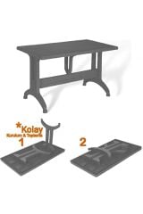 Plastik Ayaklı Masa 70x120x76 Cm ( Ayakları Katlanır)