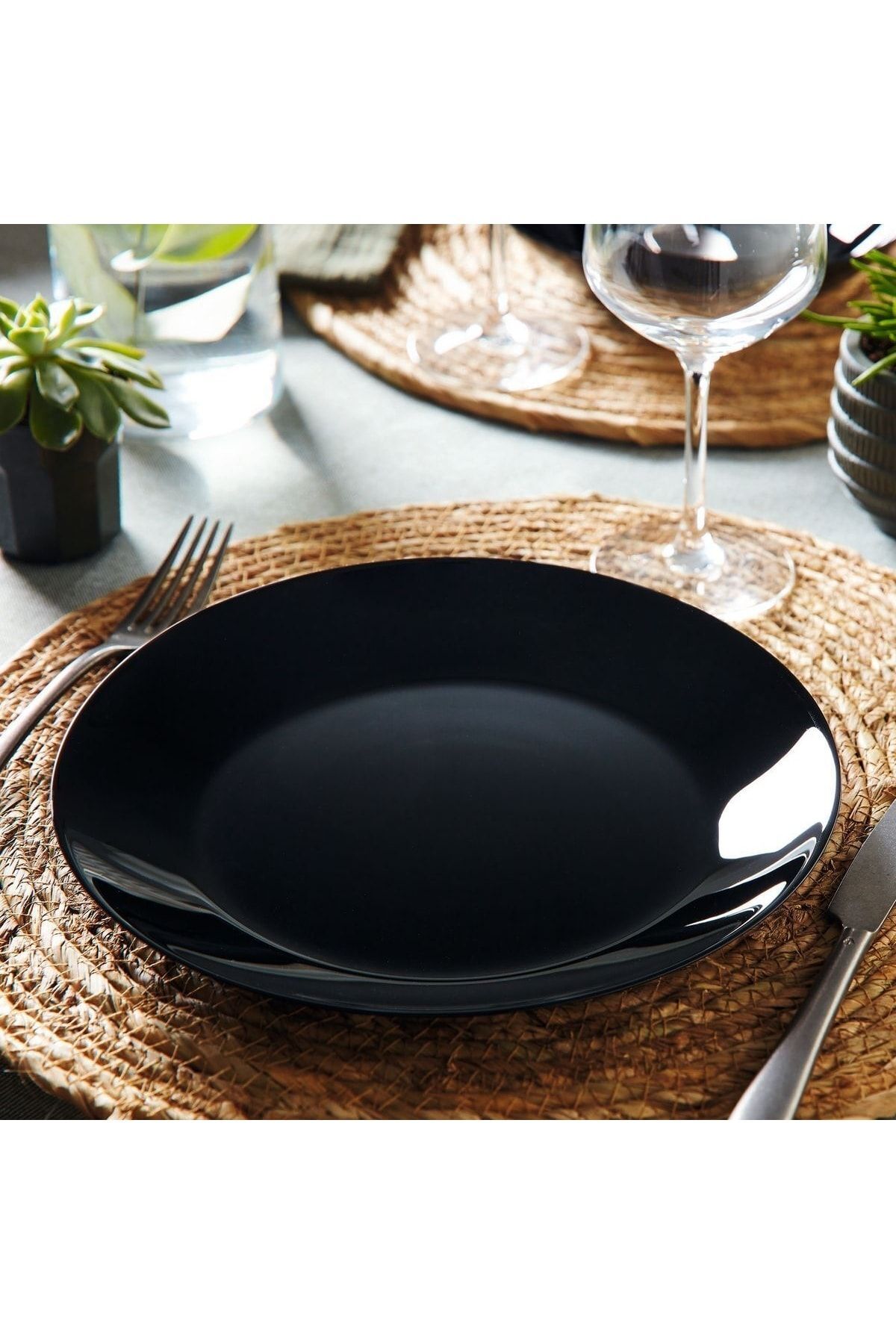 Arcopal 6' Lı Zelıe 26 Cm Servis Tabak Siyah
