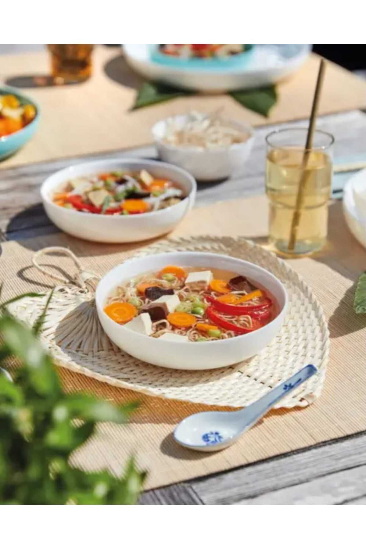 Friend's Time Mezze 21 Cm Servis Tabağı Beyaz 6'lı