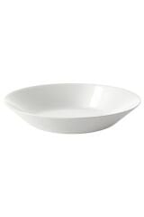 6 Adet 20 Cm Beyaz Derin Çukur Tabak Yemek Tabağı Temperli Cam