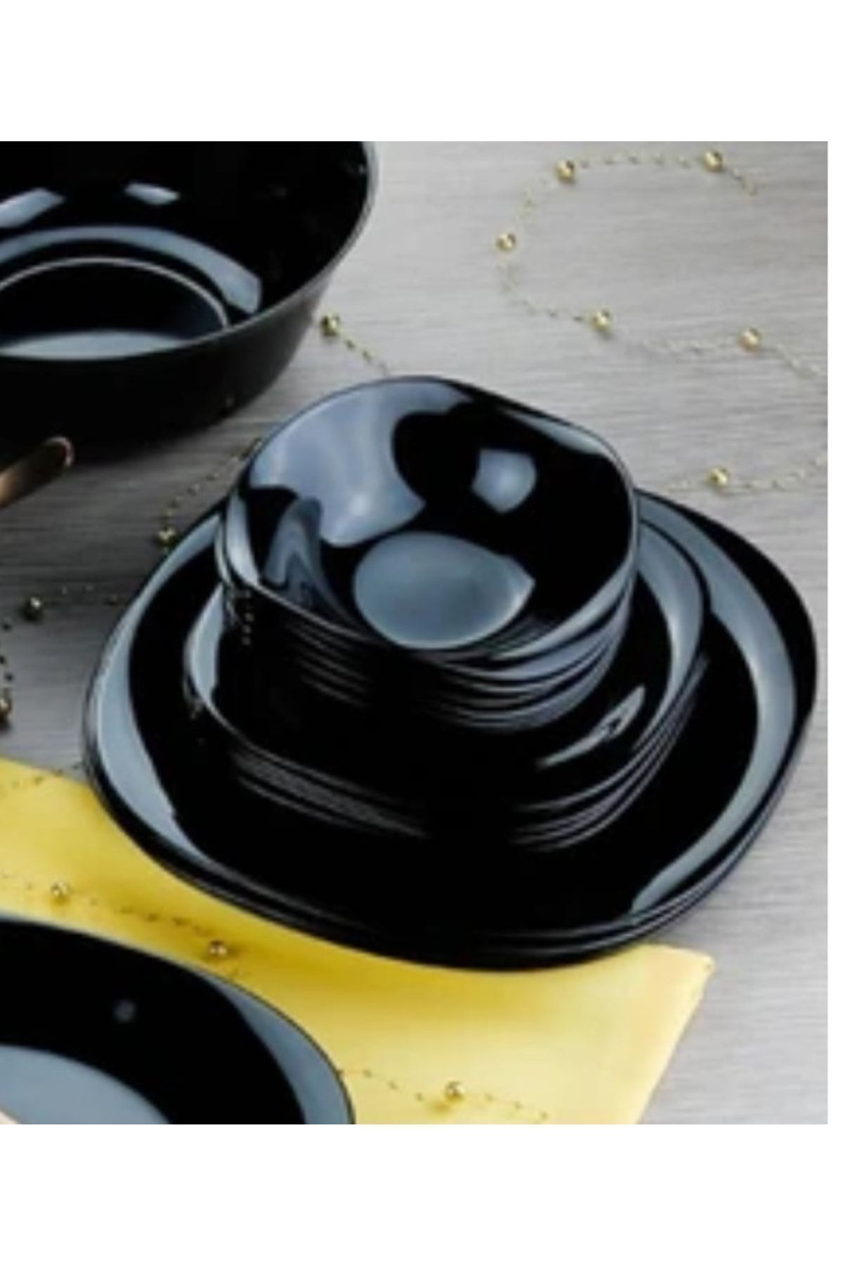 Carine Noir Siyah Çorba Kasesi 6 Lı 14 Cm Kase