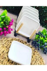 6 Kişilik Kare Sweet 20 Cm Pasta Tabağı